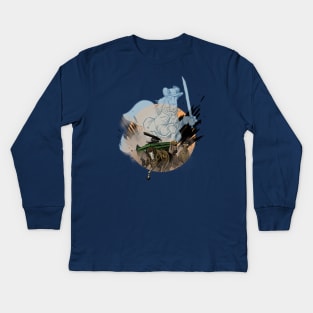 The Haunted Carriage Kids Long Sleeve T-Shirt